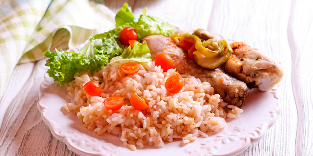 Бурый рис с овощами фото рецепта