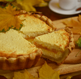 Творожный пирог с тыквенно-лимонной прослойкой