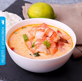 Суп с морепродуктами и рисом Жасмин