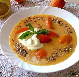 Абрикосовый суп с рисом