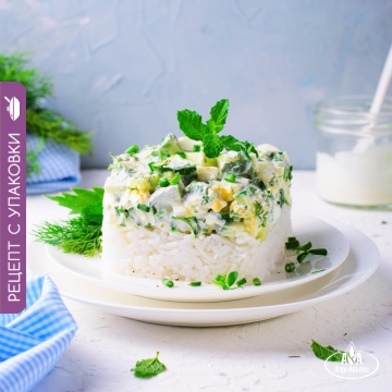 Салат «Весенняя зелень» с рисом