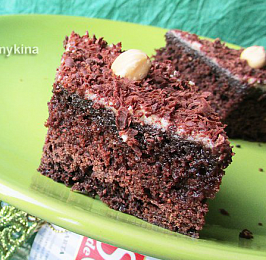 Шоколадный торт из манки Revani